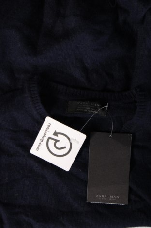 Pulover de bărbați Zara Man, Mărime M, Culoare Albastru, Preț 135,00 Lei