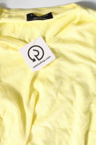 Мъжки пуловер Zara Man, Размер L, Цвят Жълт, Цена 18,88 лв.