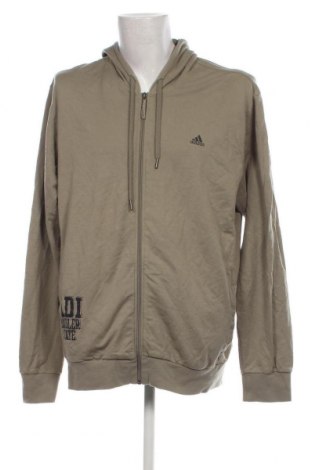 Herren Sweatshirt Adidas, Größe XXL, Farbe Grün, Preis 32,53 €