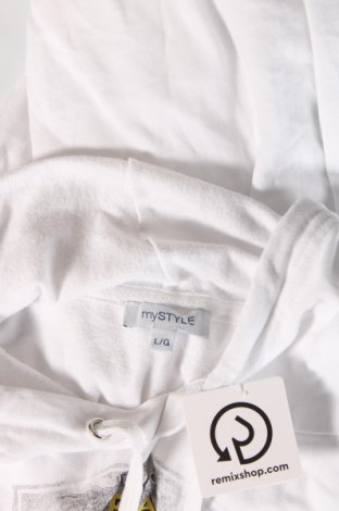 Ανδρικό φούτερ My Style, Μέγεθος L, Χρώμα Λευκό, Τιμή 11,66 €