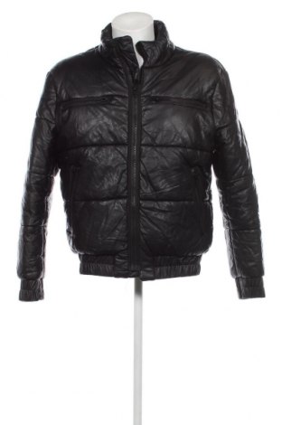 Ανδρικό δερμάτινο μπουφάν, Μέγεθος XL, Χρώμα Μαύρο, Τιμή 27,28 €