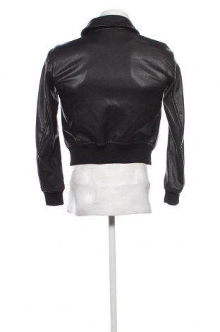 Ανδρικό δερμάτινο μπουφάν H&M, Μέγεθος XS, Χρώμα Μαύρο, Τιμή 13,64 €