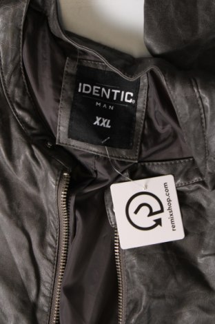 Pánska kožená bunda  Identic, Veľkosť XXL, Farba Sivá, Cena  20,84 €