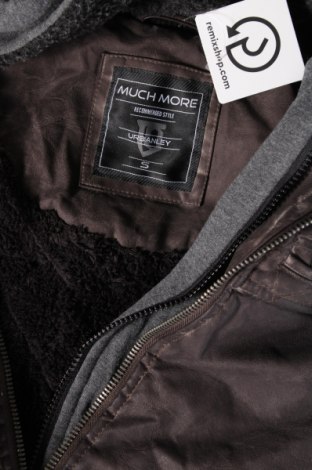 Pánska kožená bunda  Much More, Veľkosť S, Farba Sivá, Cena  27,78 €