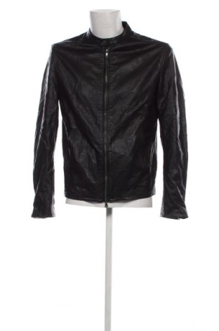 Pánska kožená bunda  Sisley, Veľkosť L, Farba Čierna, Cena  23,39 €
