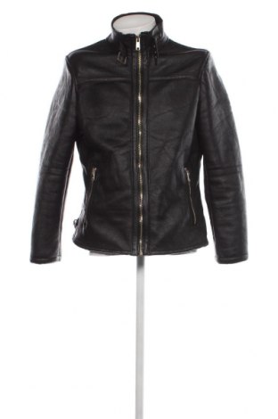 Ανδρικό δερμάτινο μπουφάν Zara Man, Μέγεθος M, Χρώμα Μαύρο, Τιμή 22,06 €