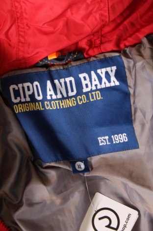 Pánska bunda  Cipo & Baxx, Veľkosť XL, Farba Červená, Cena  32,12 €