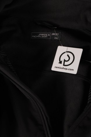 Ανδρικό μπουφάν James & Nicholson, Μέγεθος XXL, Χρώμα Μαύρο, Τιμή 35,78 €
