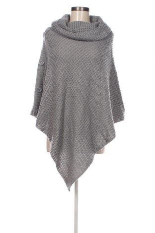 Poncho Laura Torelli, Größe M, Farbe Grau, Preis € 11,49