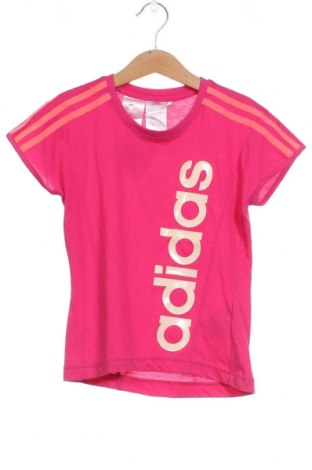 Детска тениска Adidas, Размер 5-6y/ 116-122 см, Цвят Розов, Цена 12,00 лв.