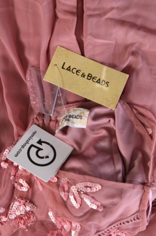 Рокля Lace & Beads, Размер XS, Цвят Розов, Цена 63,00 лв.
