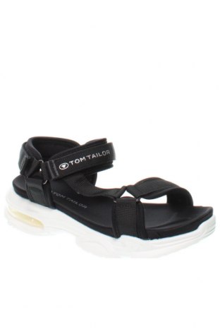 Sandalen Tom Tailor, Größe 37, Farbe Schwarz, Preis 47,94 €