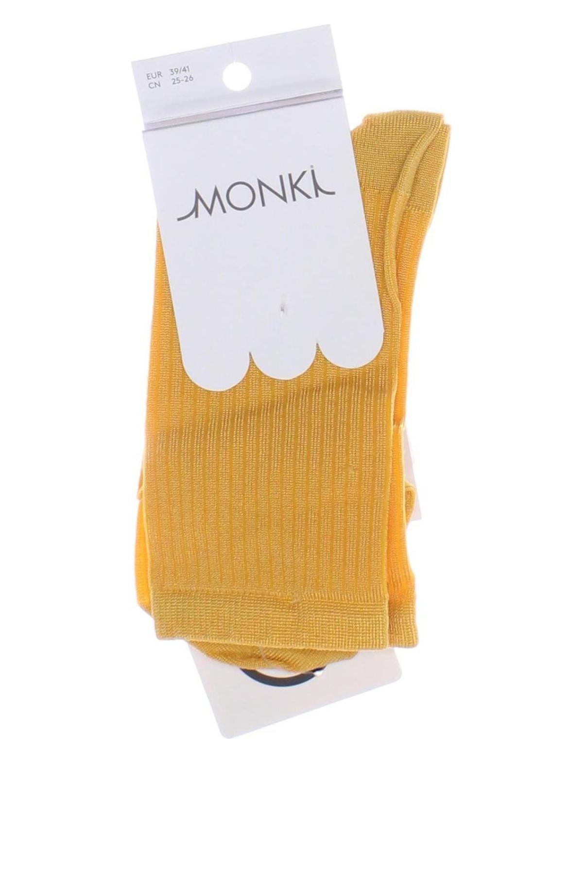 Strümpfe Monki, Größe M, Farbe Gelb, Preis € 6,03