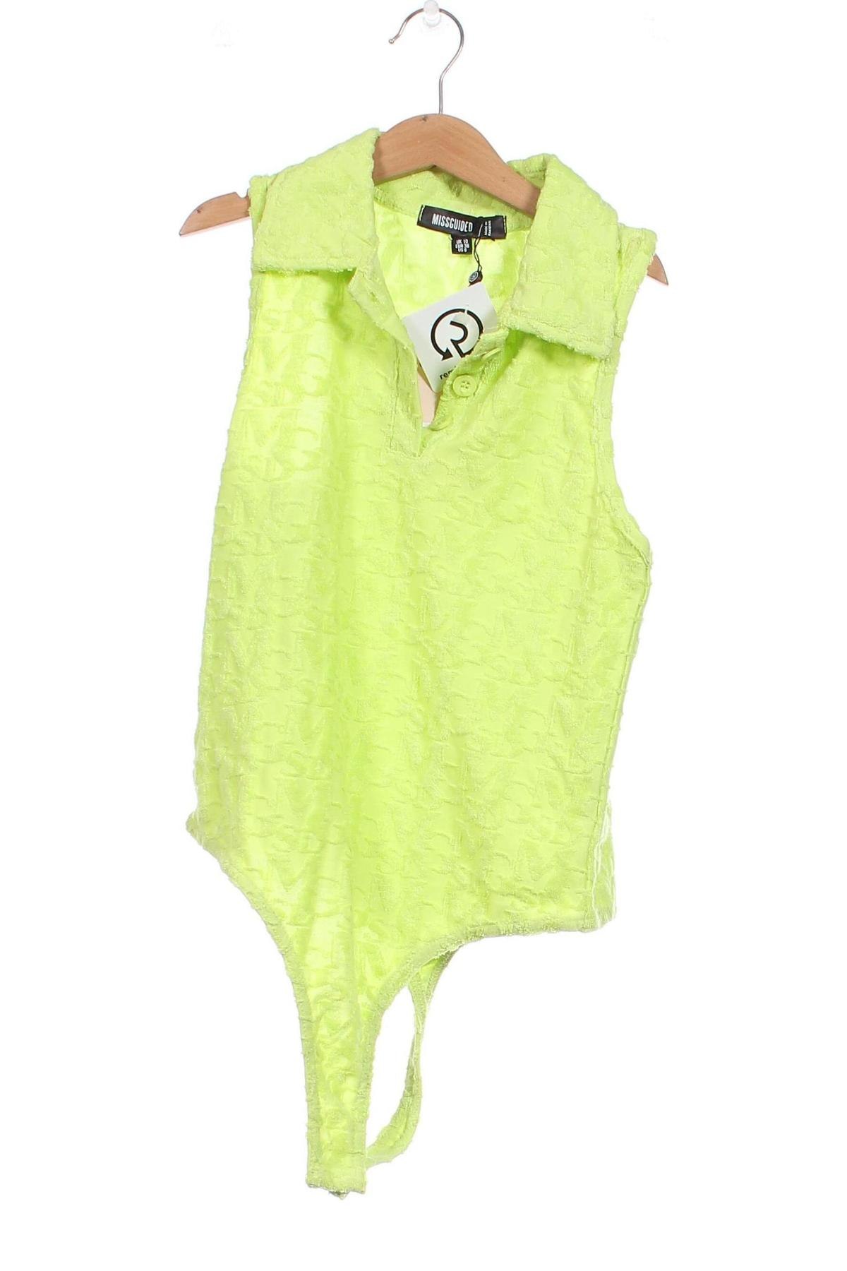 Дамска блуза - боди Missguided, Размер M, Цвят Зелен, Цена 10,16 лв.