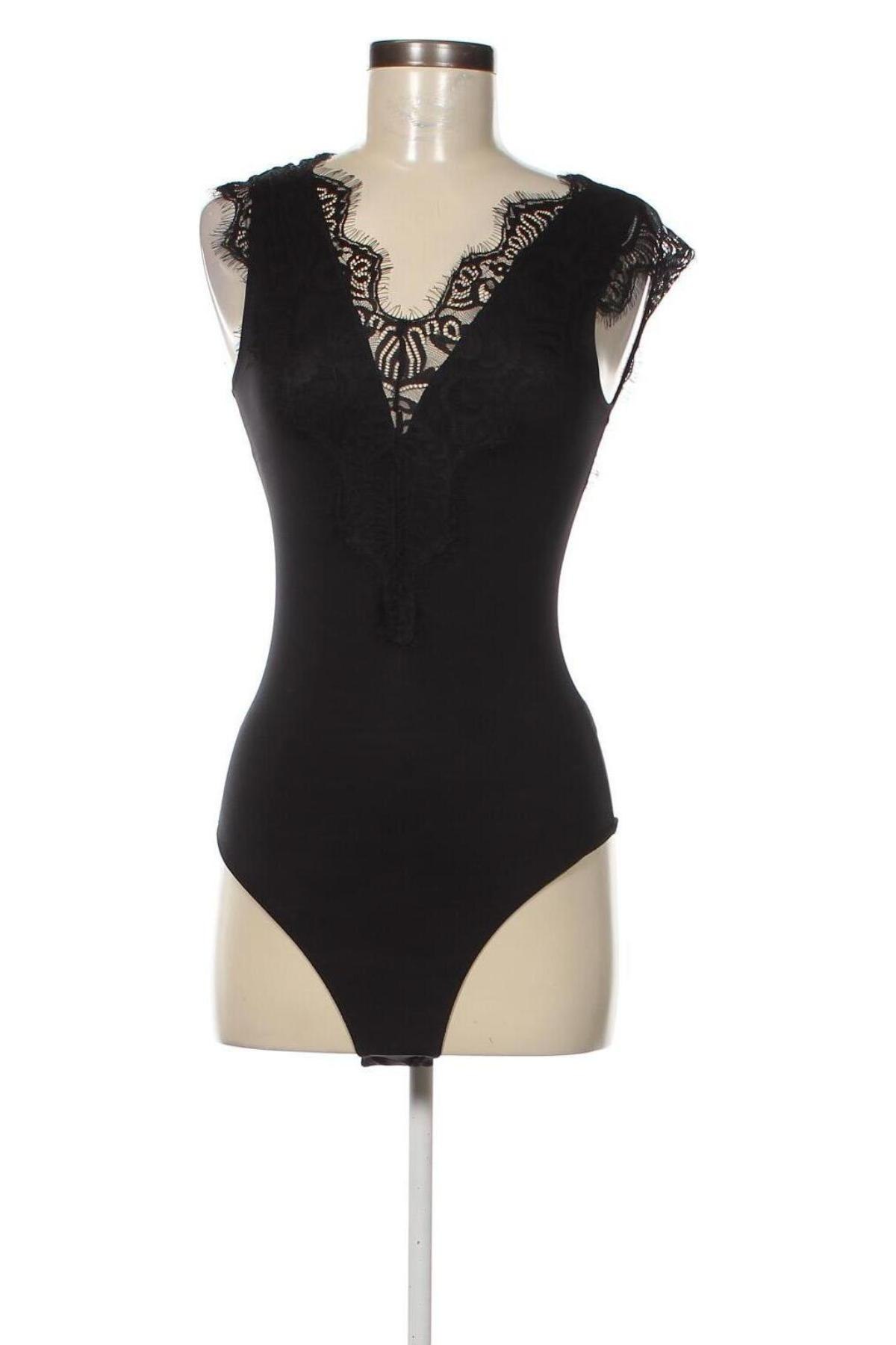 Bluză-body de damă. Pieces, Mărime S, Culoare Negru, Preț 101,97 Lei