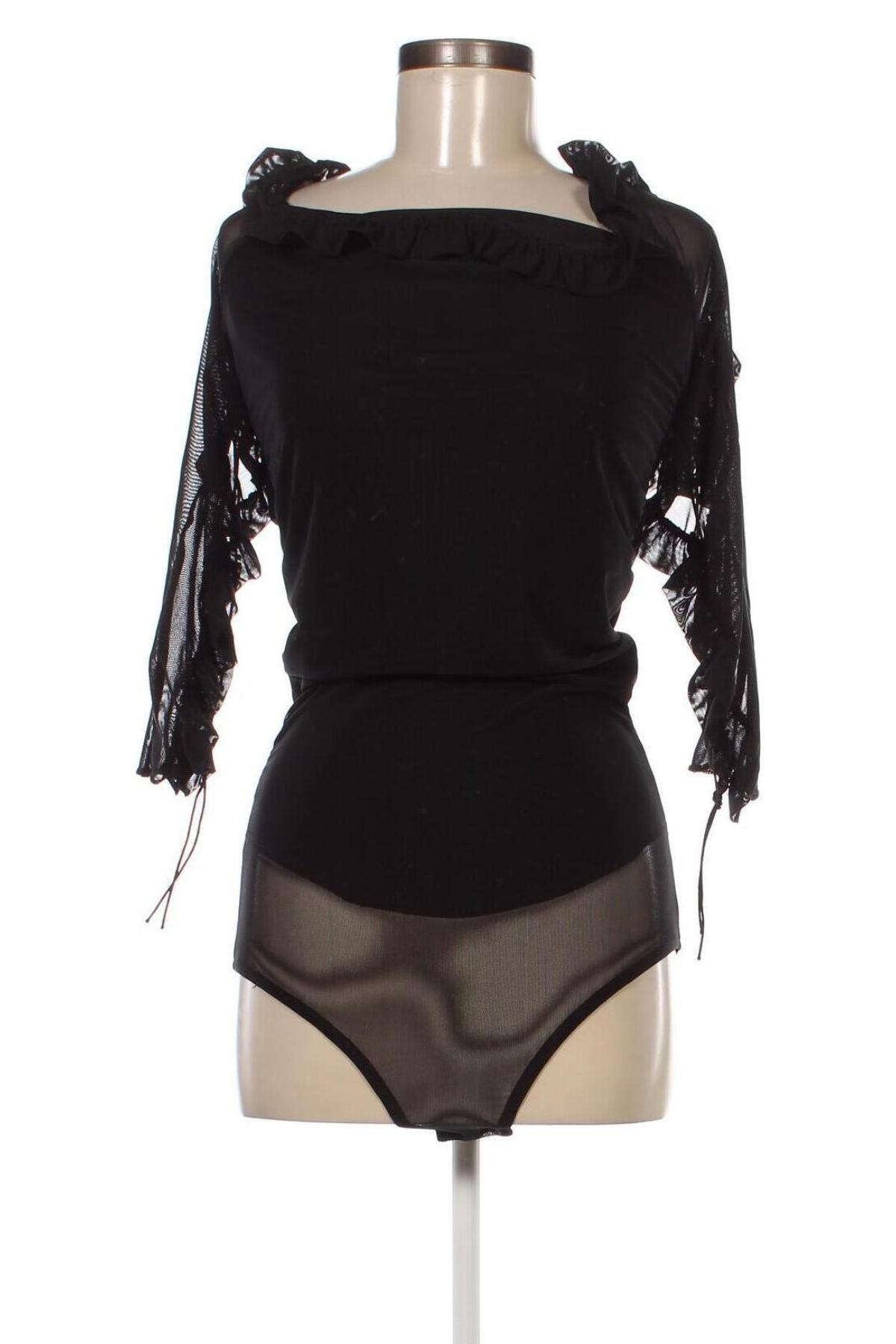 Дамска блуза - боди Pretty Little Thing, Размер M, Цвят Черен, Цена 36,10 лв.