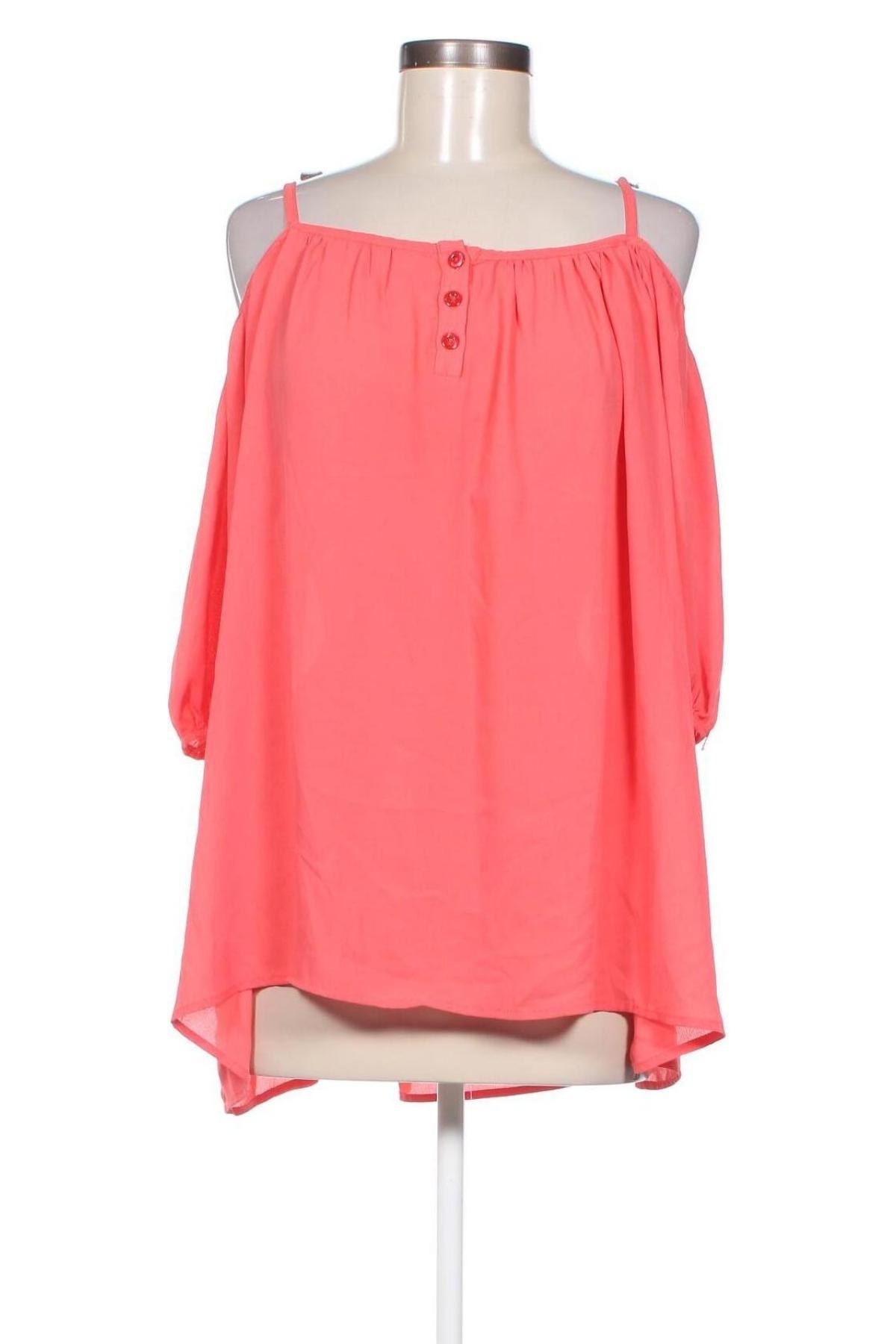Γυναικεία μπλούζα AMNESIA, Μέγεθος L, Χρώμα Πορτοκαλί, Τιμή 5,83 €