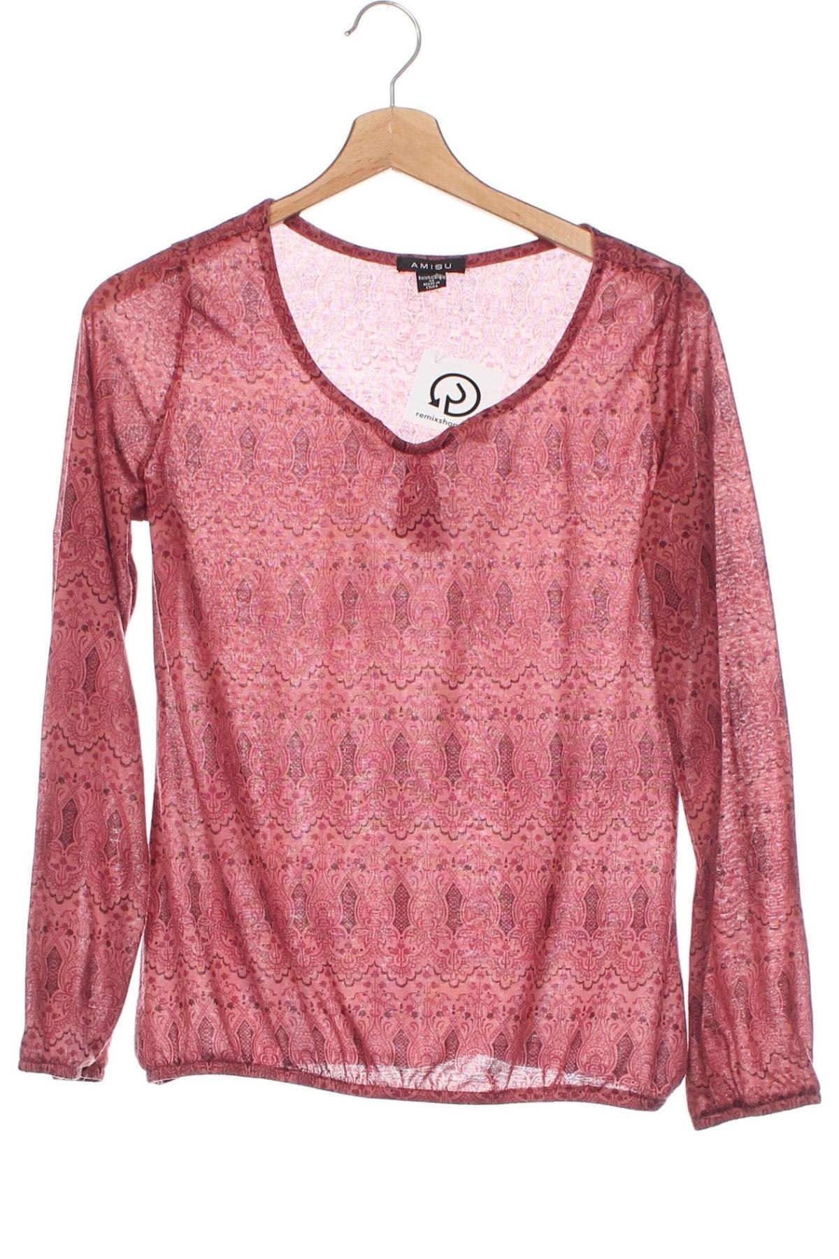 Γυναικεία μπλούζα Amisu, Μέγεθος XS, Χρώμα Ρόζ , Τιμή 8,13 €