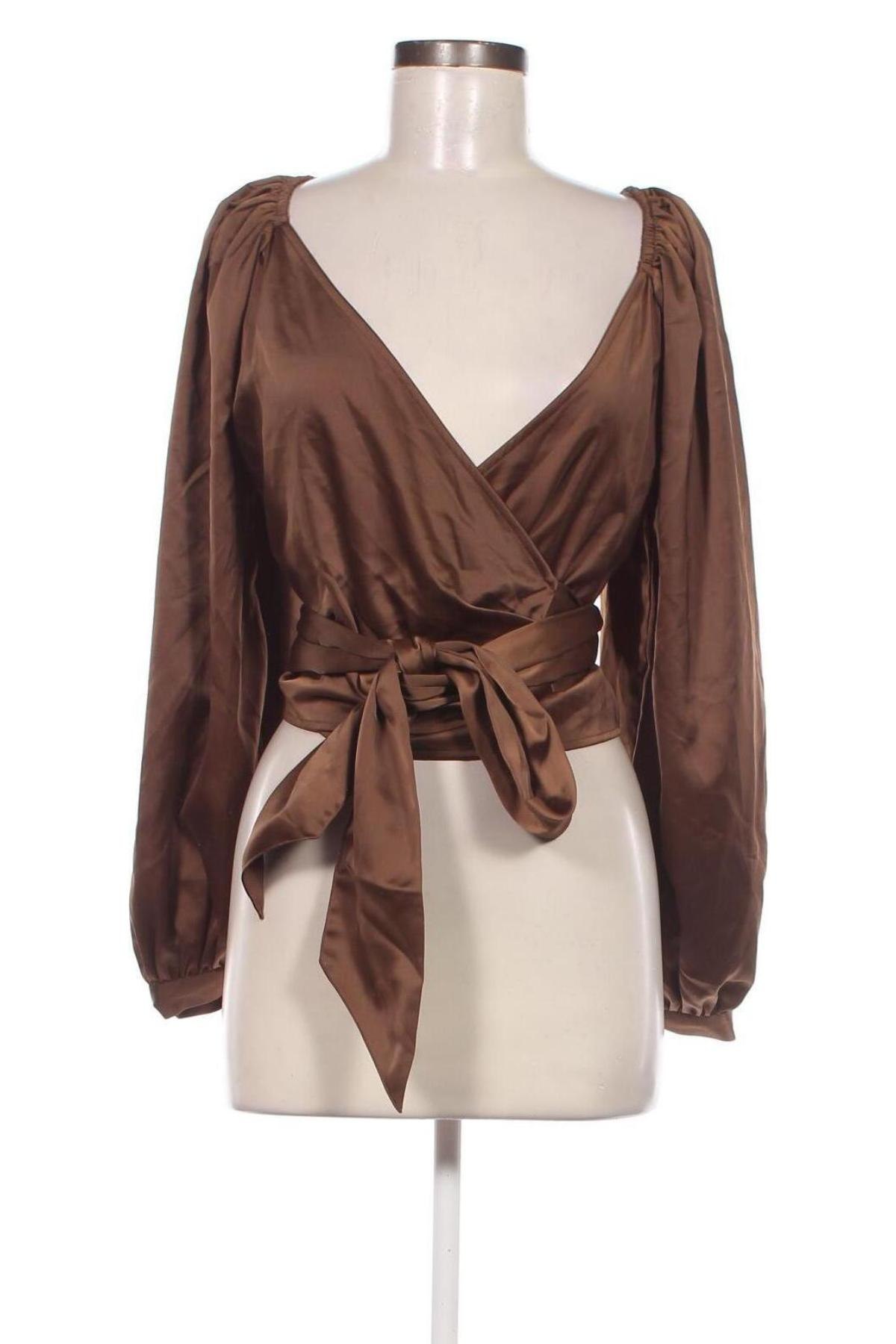 Дамска блуза Aware by Vero Moda, Размер XS, Цвят Кафяв, Цена 5,00 лв.