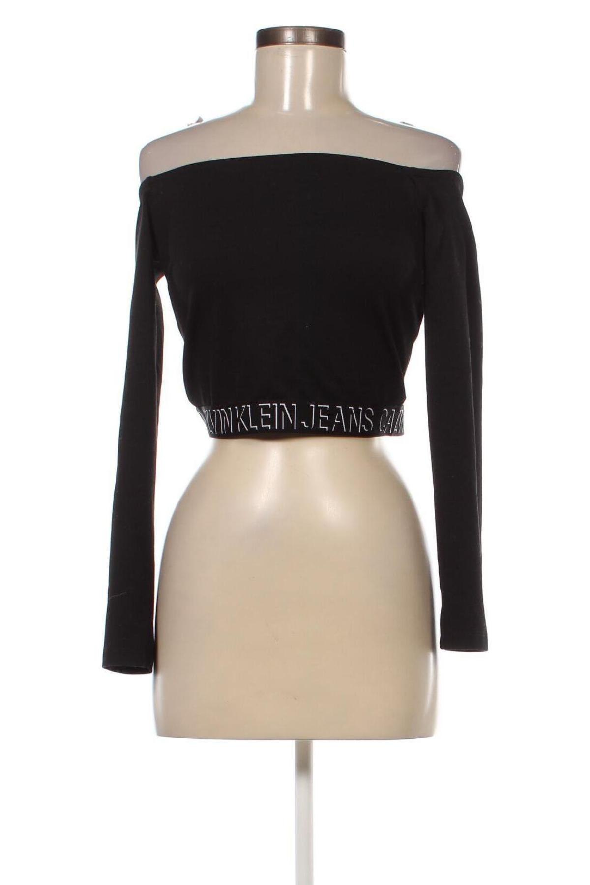 Bluză de femei Calvin Klein Jeans, Mărime S, Culoare Negru, Preț 171,76 Lei