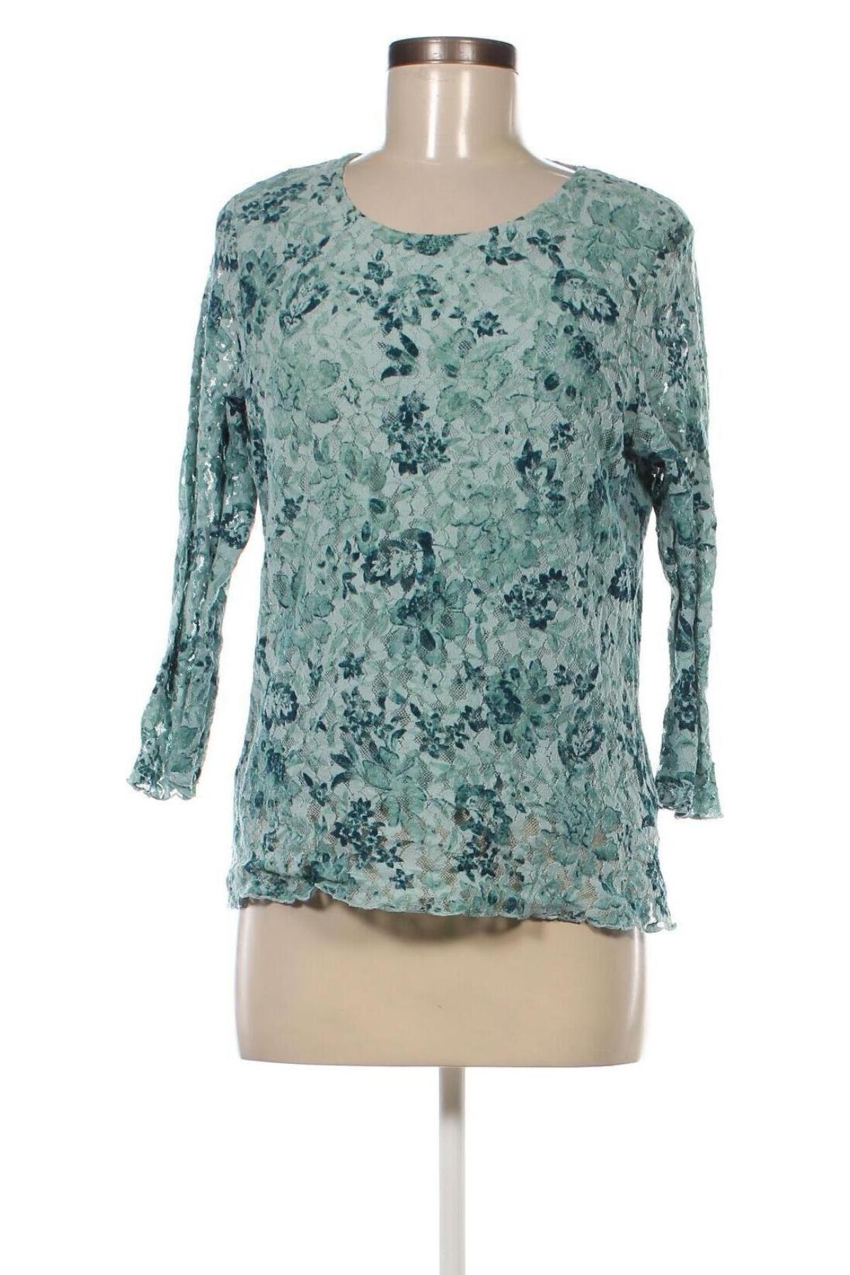 Дамска блуза Christopher & Banks, Размер L, Цвят Зелен, Цена 10,26 лв.