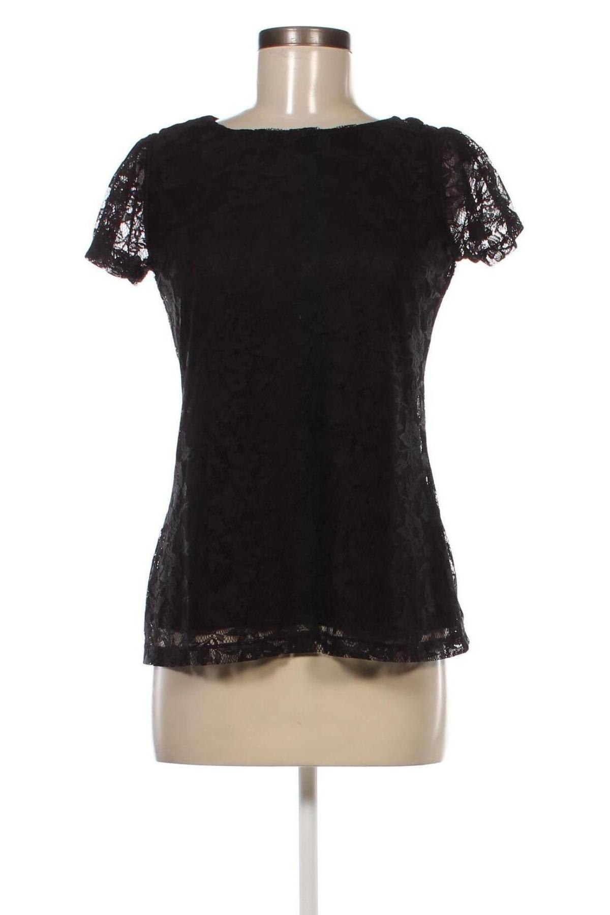 Дамска блуза F&F, Размер M, Цвят Черен, Цена 10,56 лв.