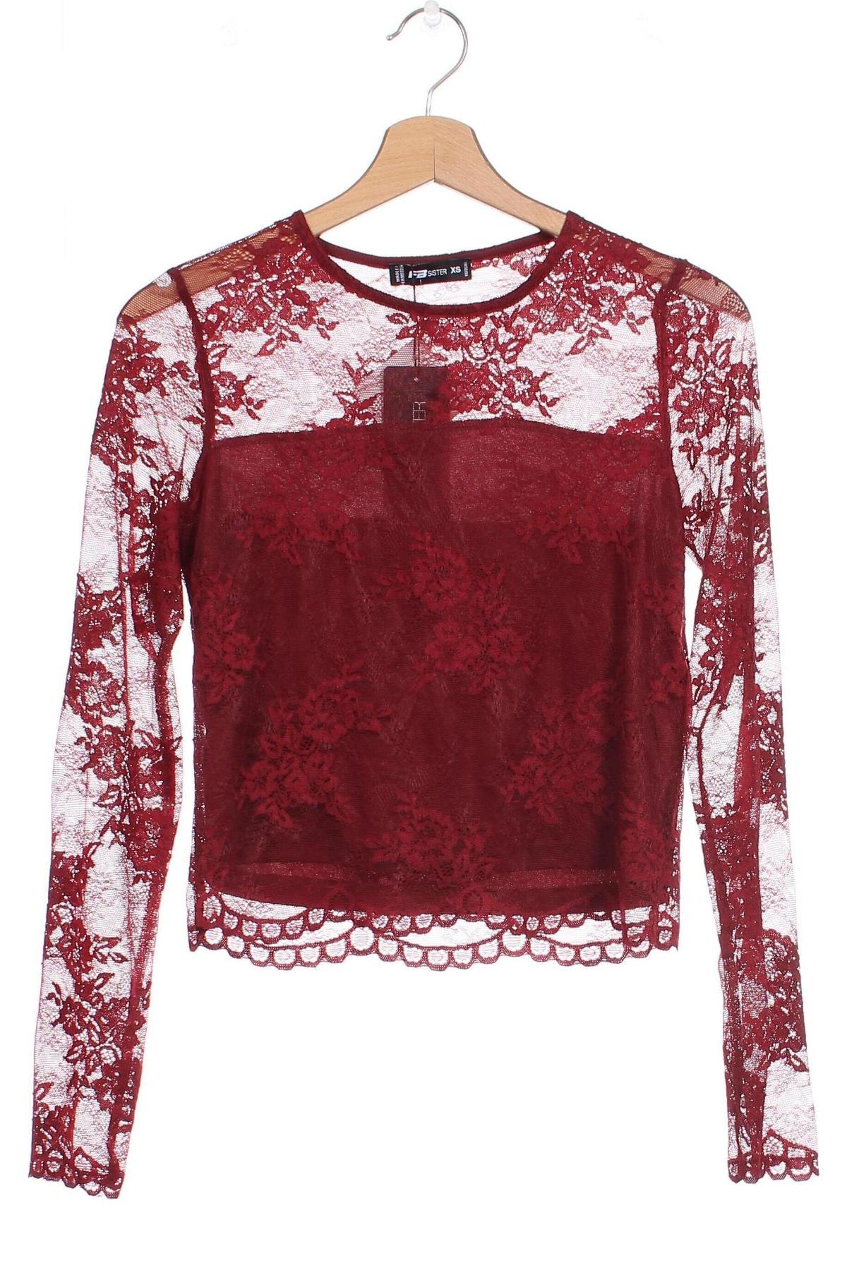 Γυναικεία μπλούζα Fb Sister, Μέγεθος XS, Χρώμα Κόκκινο, Τιμή 9,92 €