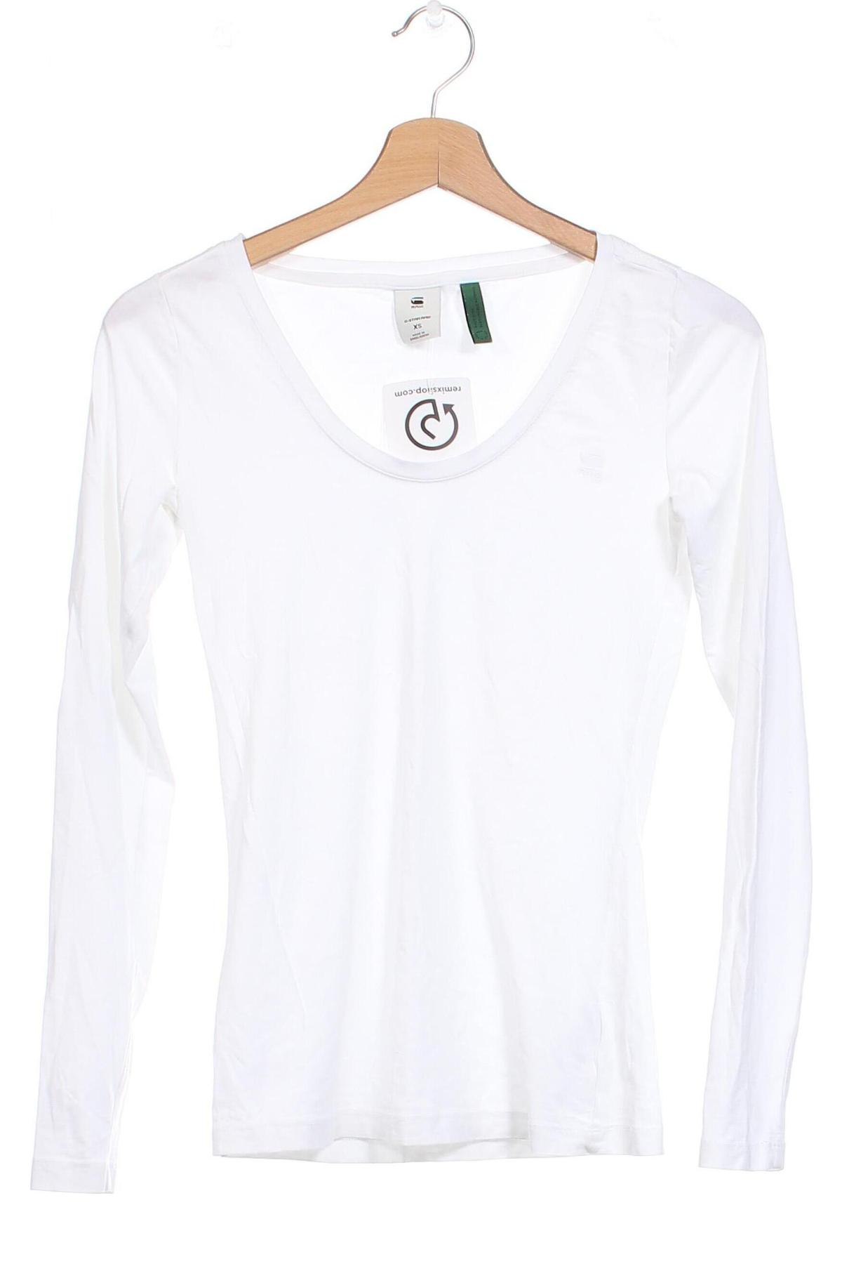 Γυναικεία μπλούζα G-Star Raw, Μέγεθος XS, Χρώμα Λευκό, Τιμή 26,28 €