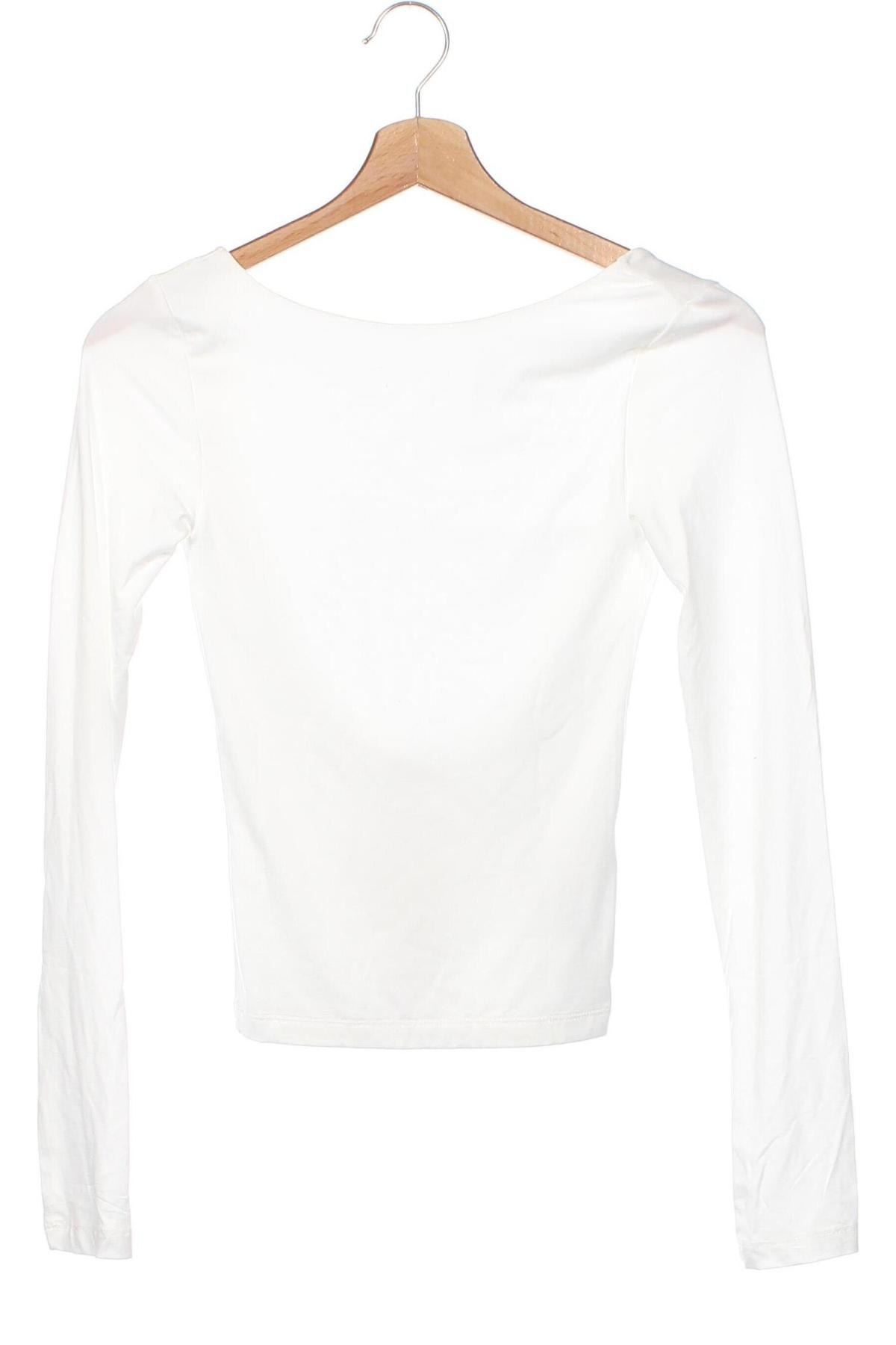 Γυναικεία μπλούζα Gina Tricot, Μέγεθος XXS, Χρώμα Λευκό, Τιμή 7,11 €