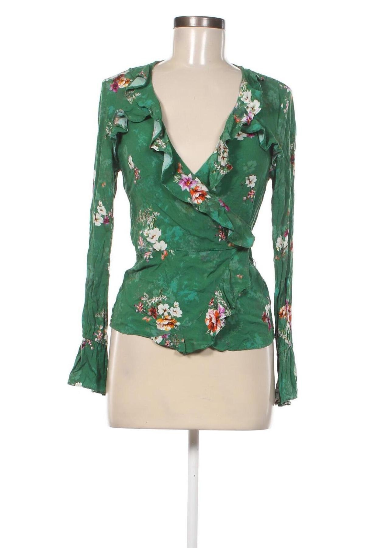 Γυναικεία μπλούζα H&M, Μέγεθος S, Χρώμα Πράσινο, Τιμή 2,35 €