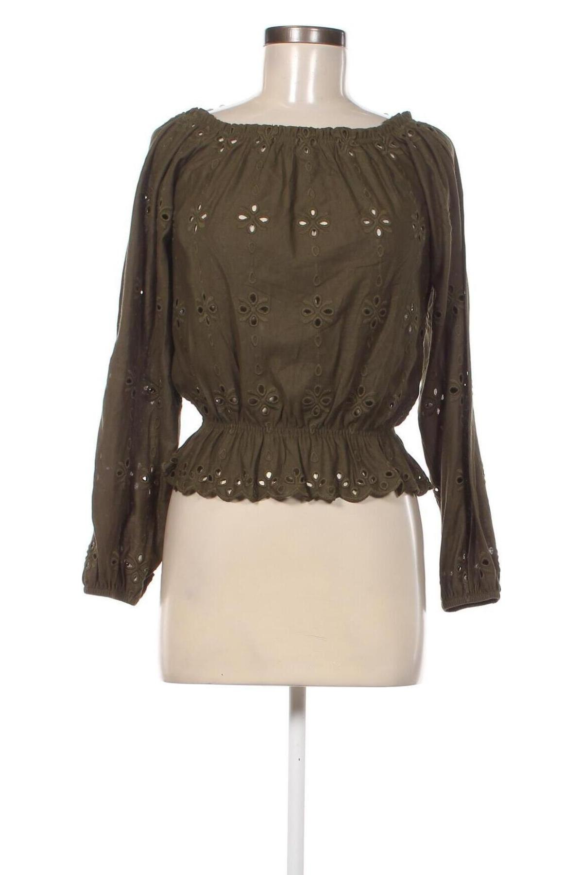 Γυναικεία μπλούζα H&M, Μέγεθος S, Χρώμα Πράσινο, Τιμή 11,75 €