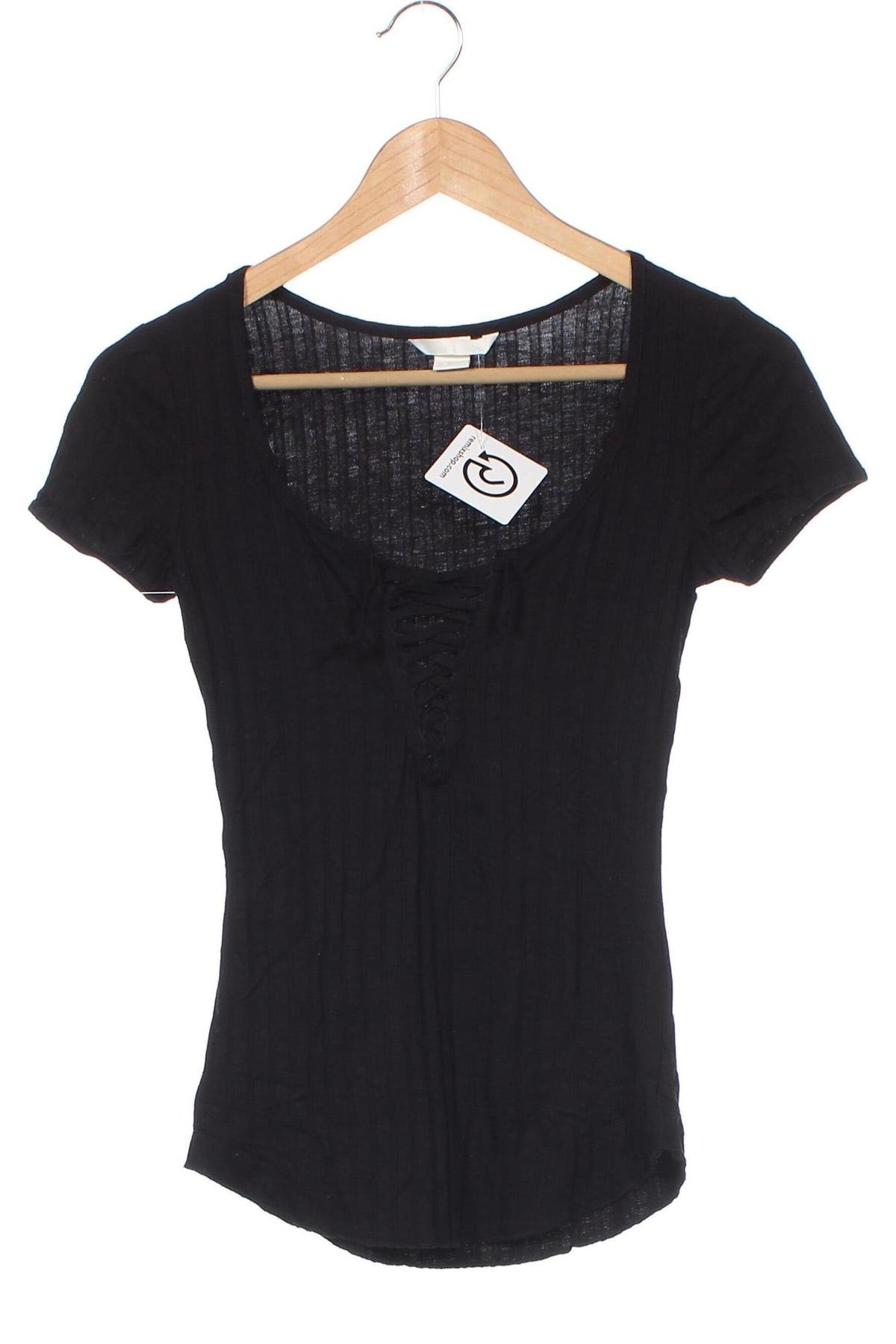 Damen Shirt H&M, Größe XS, Farbe Schwarz, Preis € 8,00