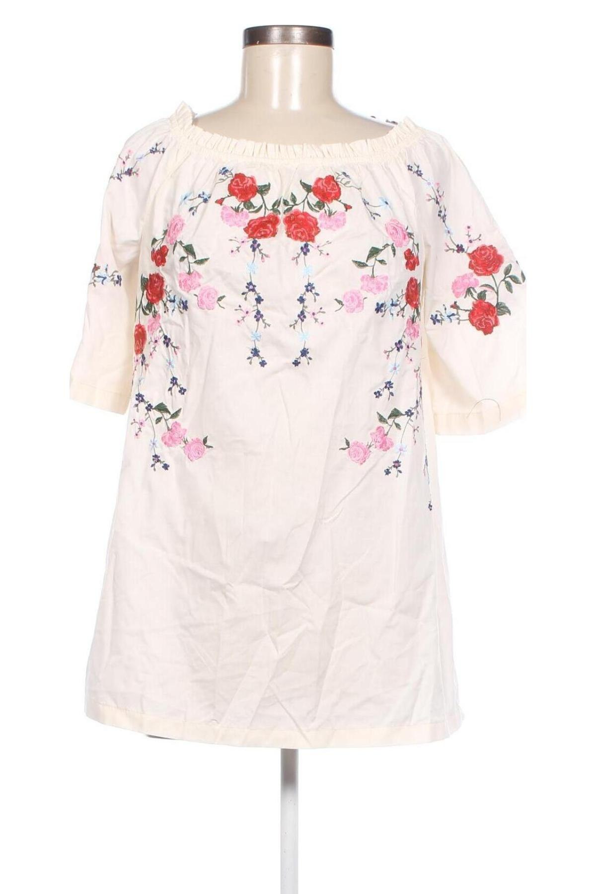Damen Shirt H&M Divided, Größe M, Farbe Ecru, Preis 5,25 €