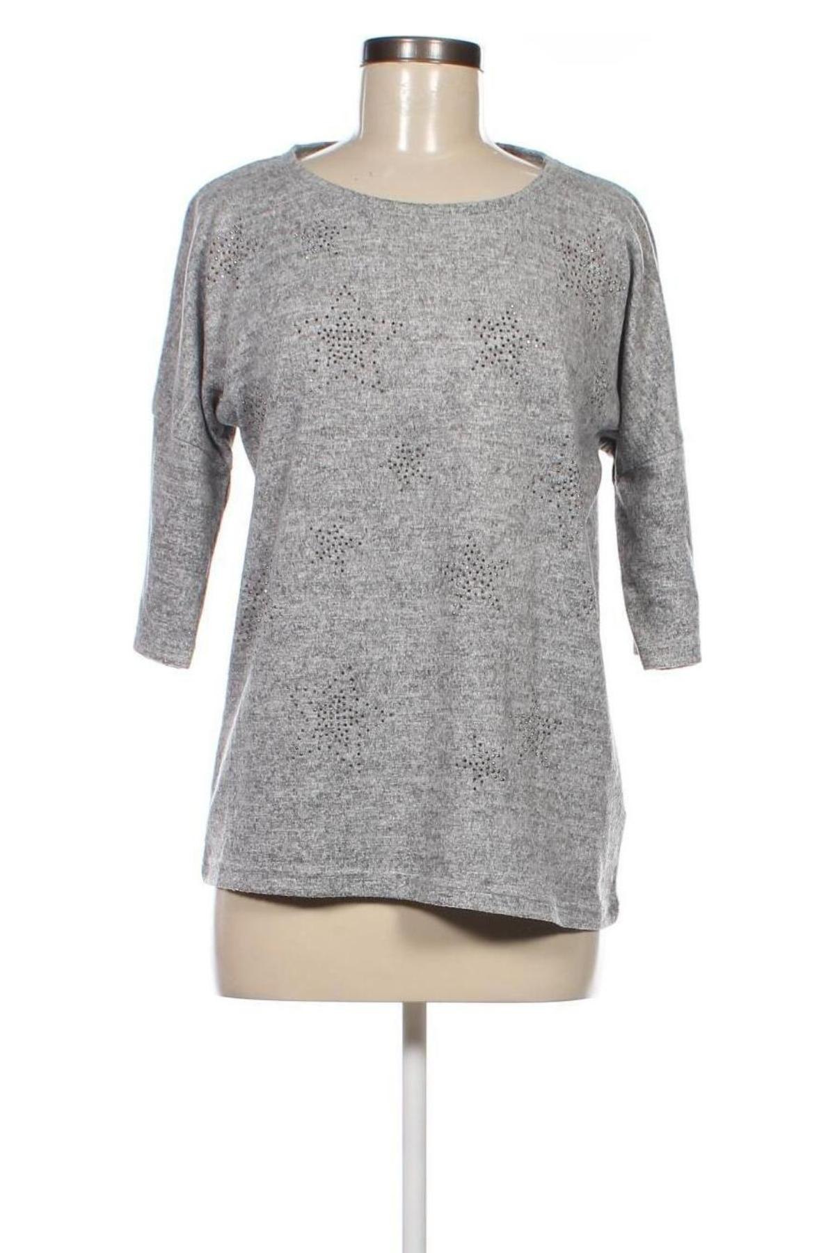 Γυναικεία μπλούζα Jean Pascale, Μέγεθος M, Χρώμα Γκρί, Τιμή 4,23 €