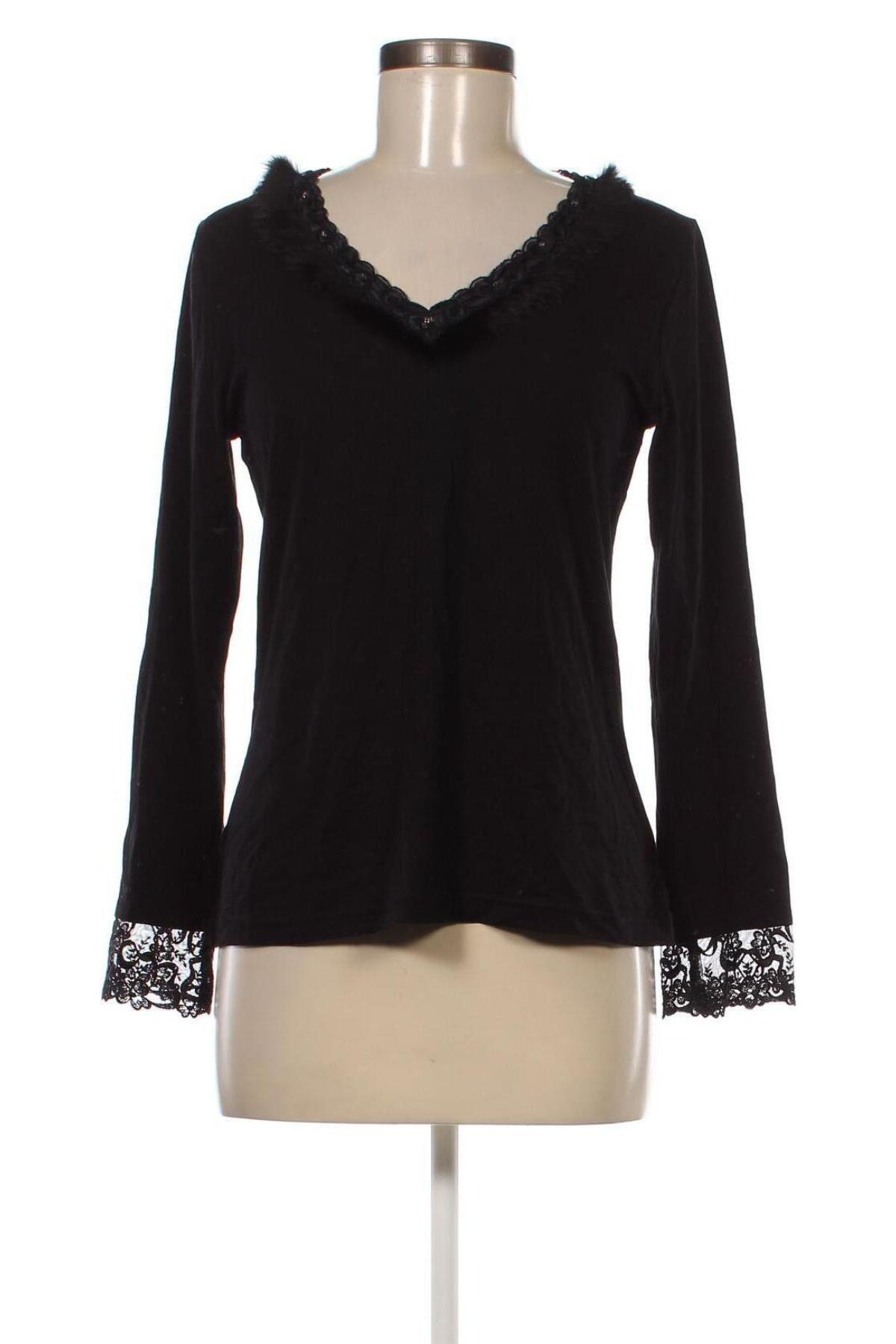Γυναικεία μπλούζα Mandala, Μέγεθος M, Χρώμα Μαύρο, Τιμή 6,78 €