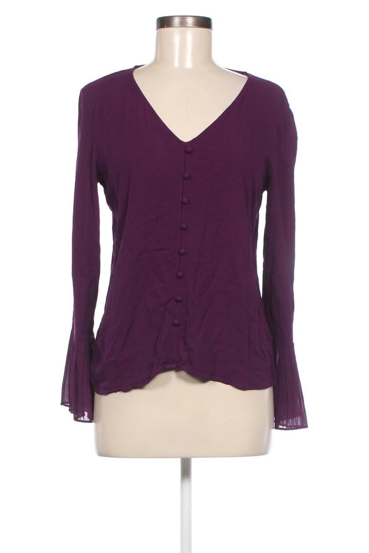 Дамска блуза Massimo Dutti, Размер M, Цвят Лилав, Цена 25,92 лв.