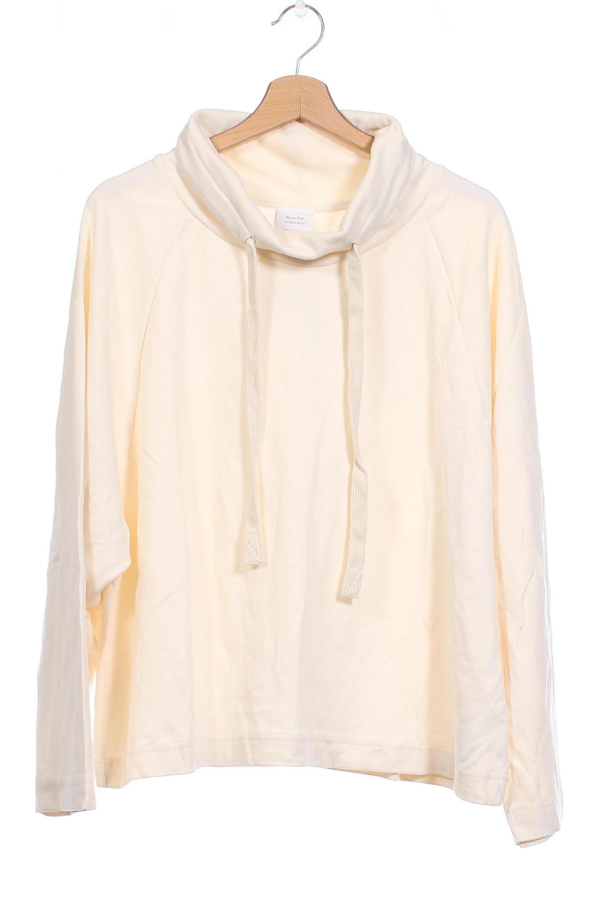 Дамска блуза Massimo Dutti, Размер XS, Цвят Екрю, Цена 61,56 лв.