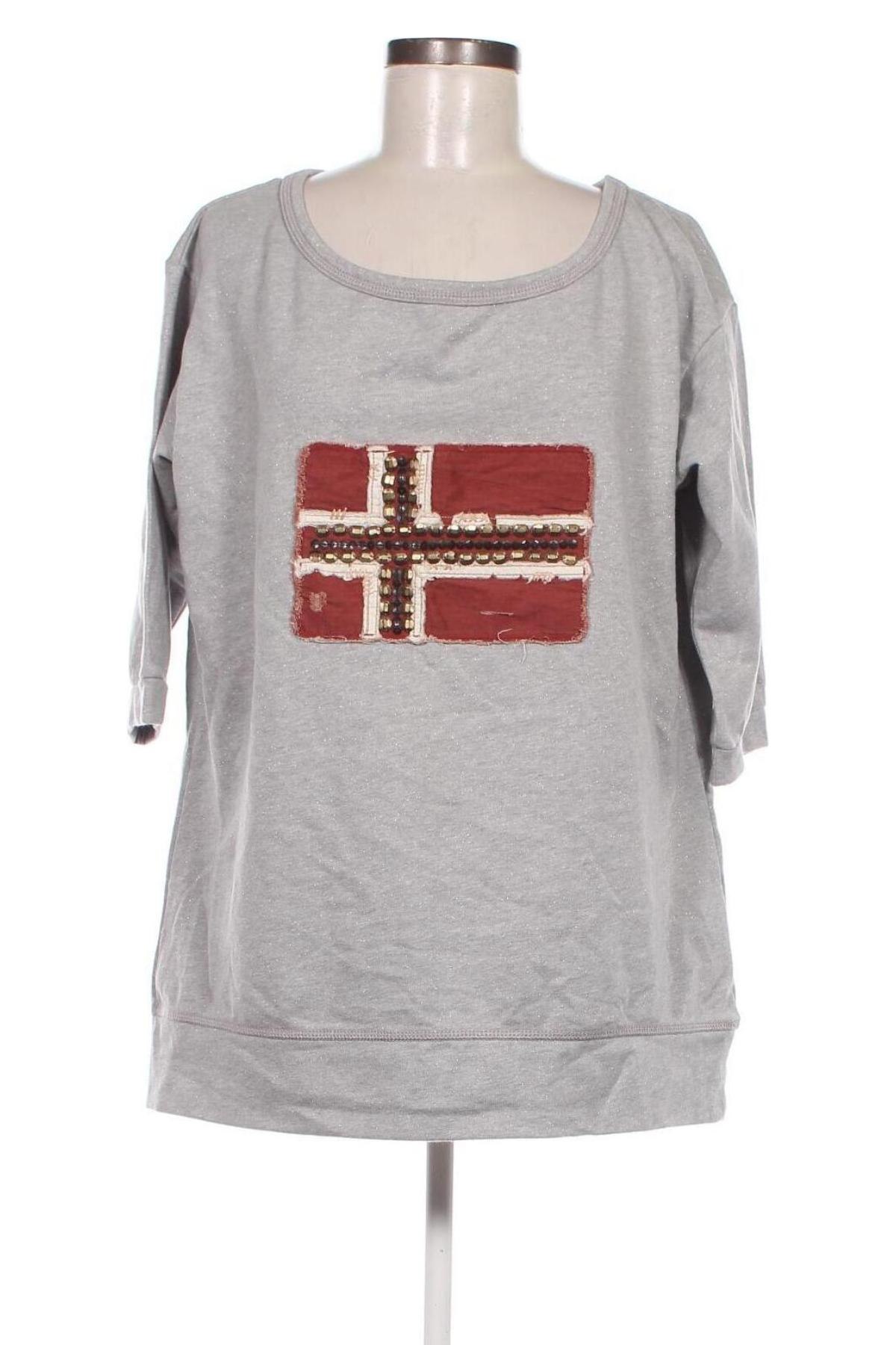 Damen Shirt Napapijri, Größe L, Farbe Grau, Preis 20,88 €