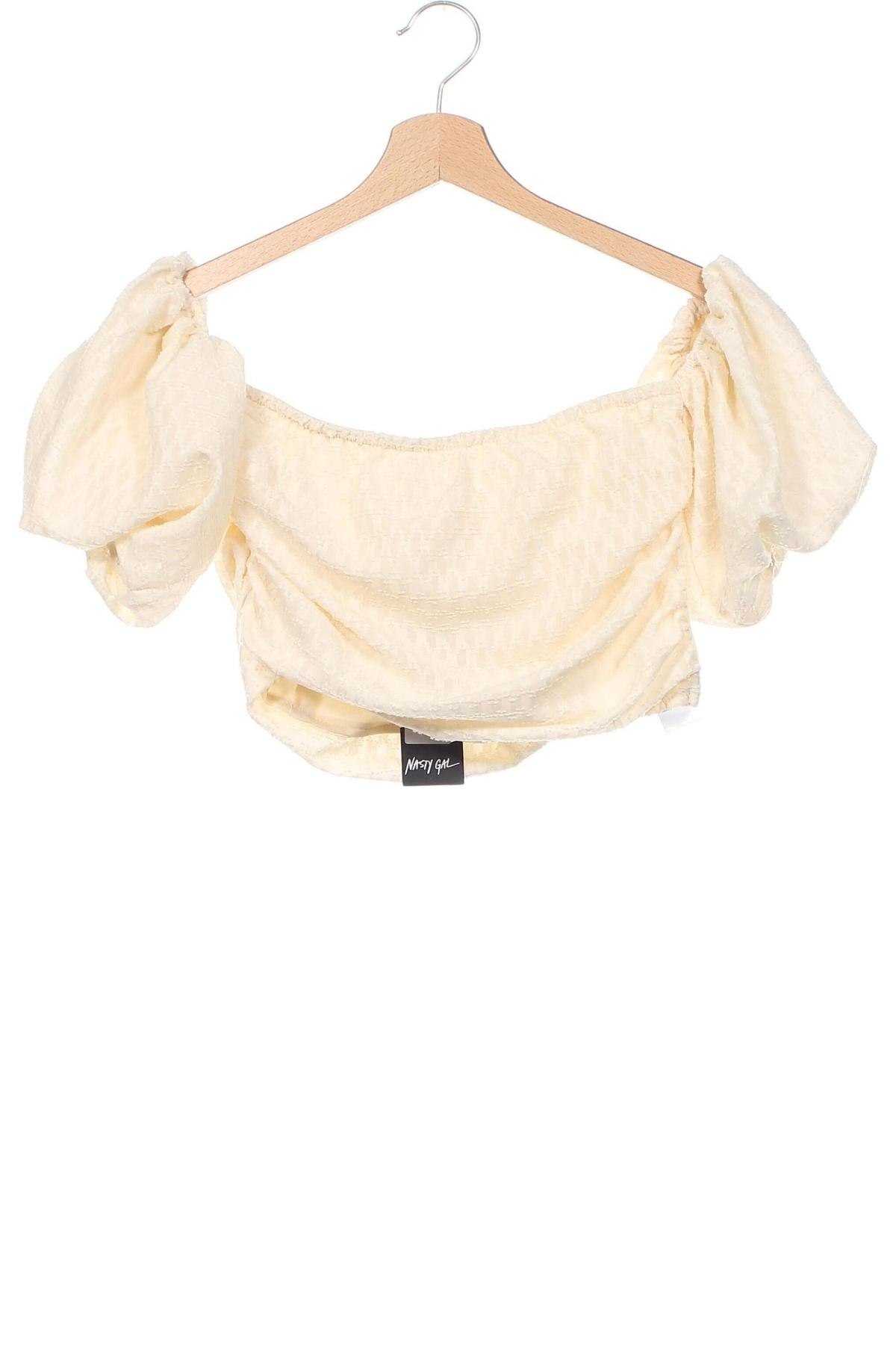 Damen Shirt Nasty Gal, Größe XXS, Farbe Ecru, Preis € 39,69