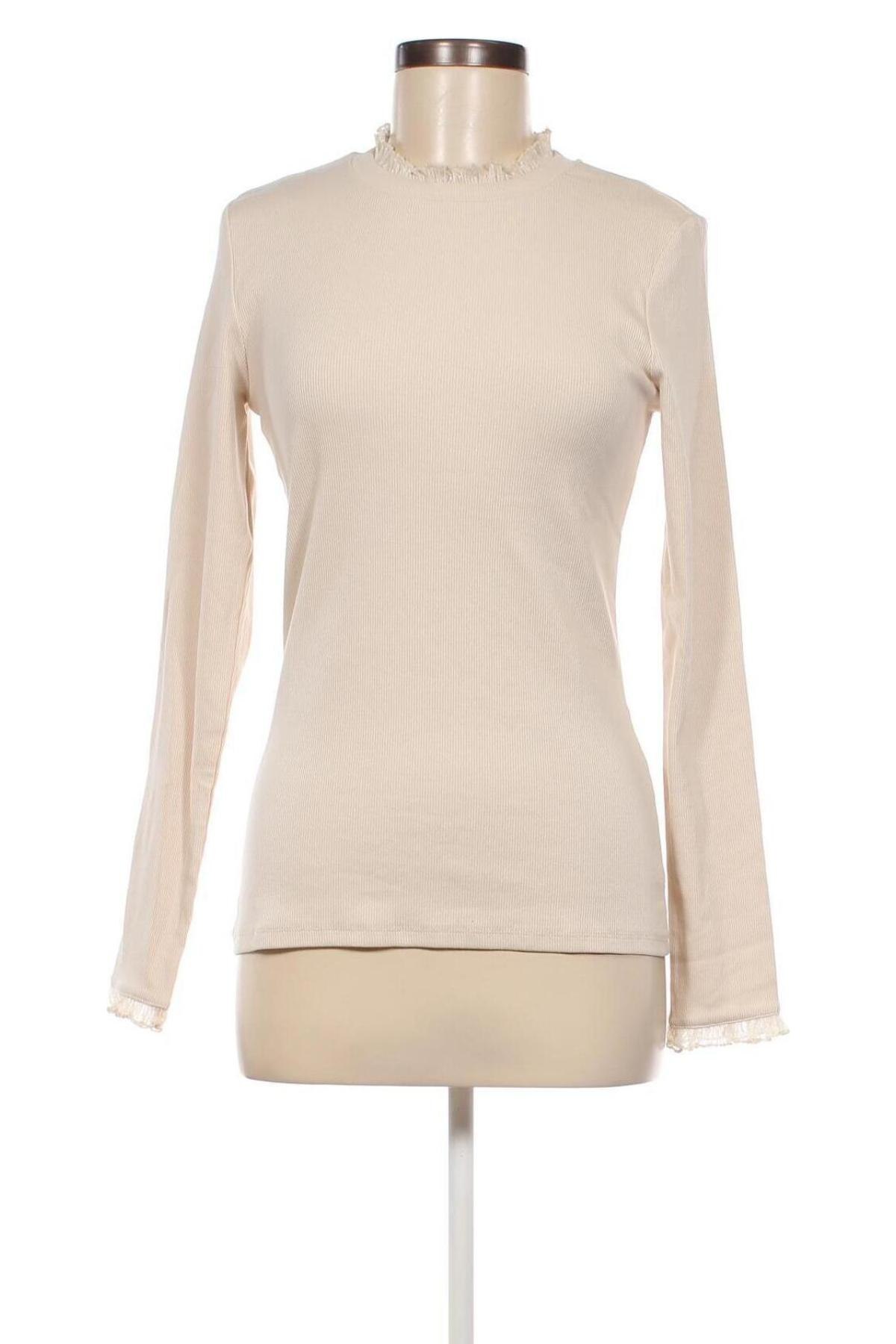 Γυναικεία μπλούζα ONLY, Μέγεθος M, Χρώμα  Μπέζ, Τιμή 8,30 €