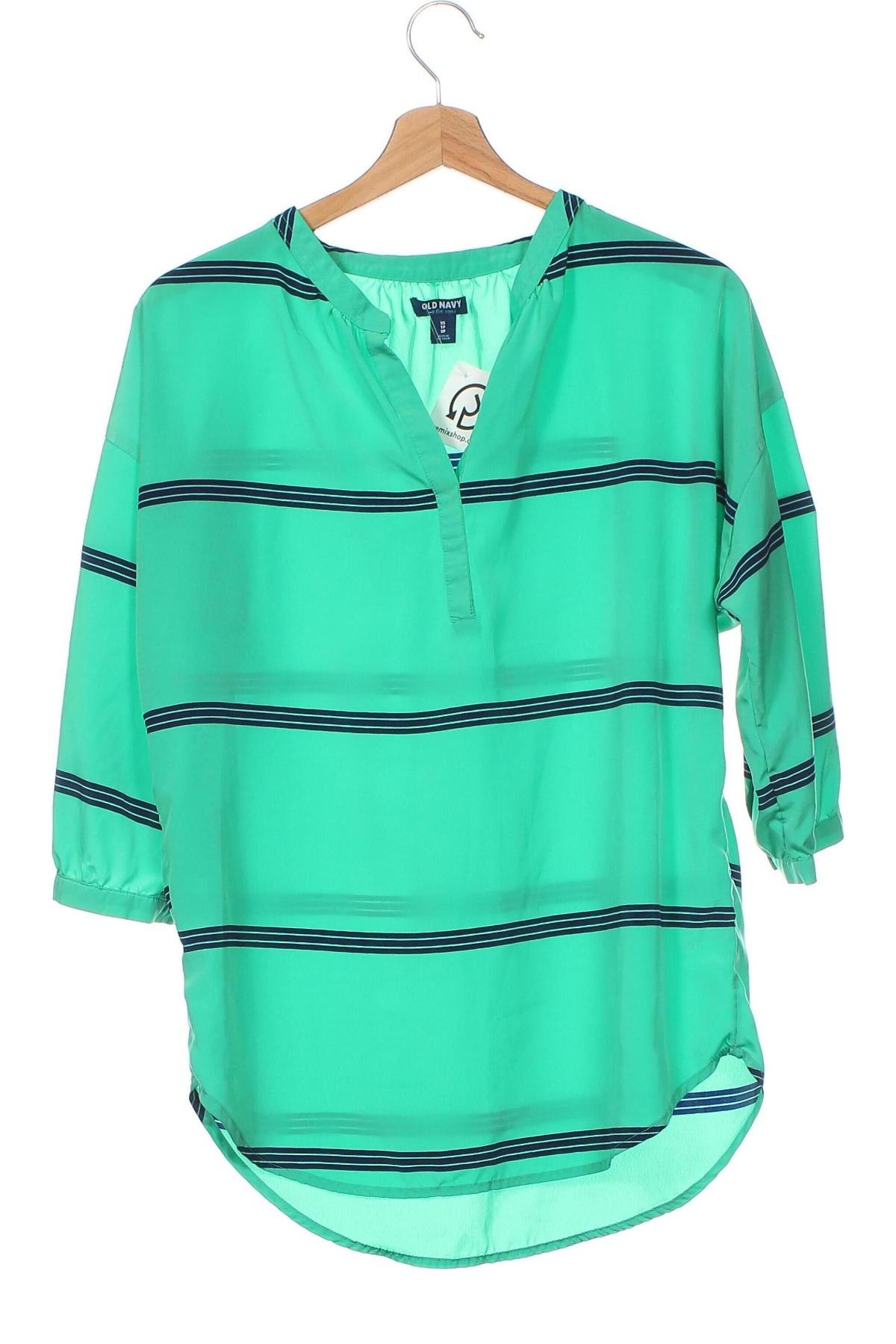 Γυναικεία μπλούζα Old Navy, Μέγεθος XS, Χρώμα Πράσινο, Τιμή 21,96 €