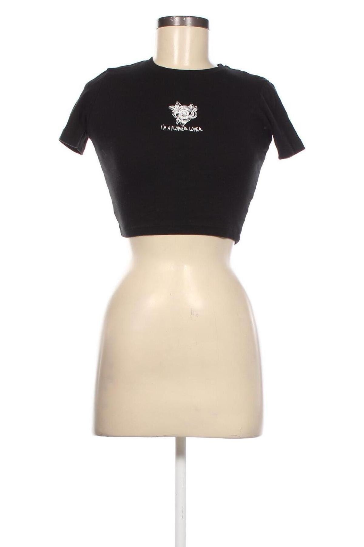 Γυναικεία μπλούζα Pull&Bear, Μέγεθος S, Χρώμα Μαύρο, Τιμή 4,67 €