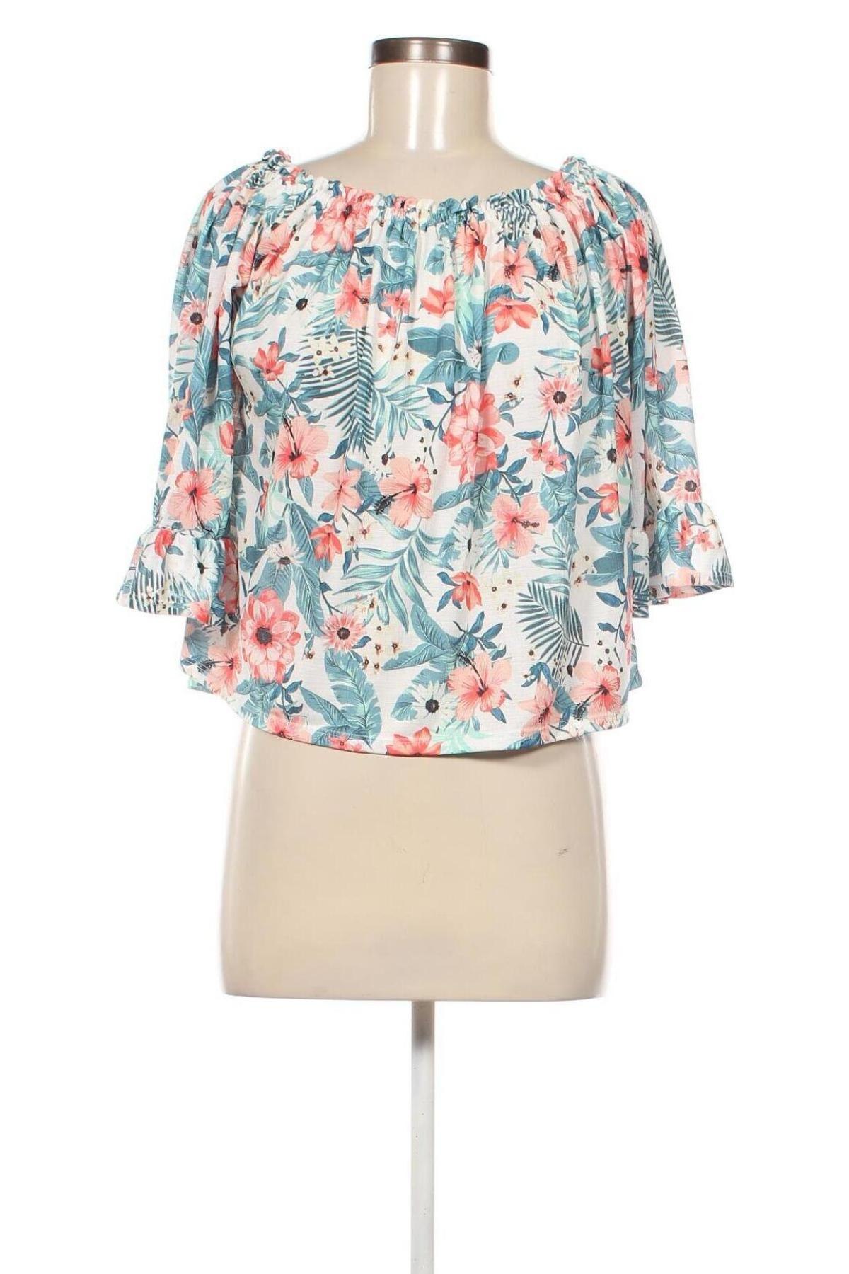 Дамска блуза Pull&Bear, Размер L, Цвят Многоцветен, Цена 6,65 лв.