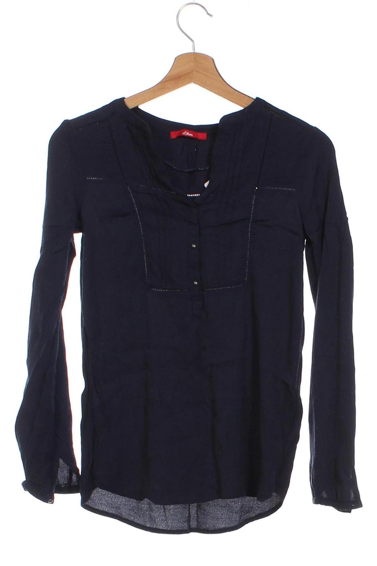 Γυναικεία μπλούζα S.Oliver, Μέγεθος XS, Χρώμα Μπλέ, Τιμή 9,91 €