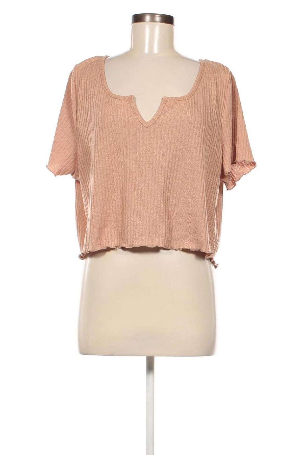 Damen Shirt SHEIN, Größe 4XL, Farbe Braun, Preis € 2,49