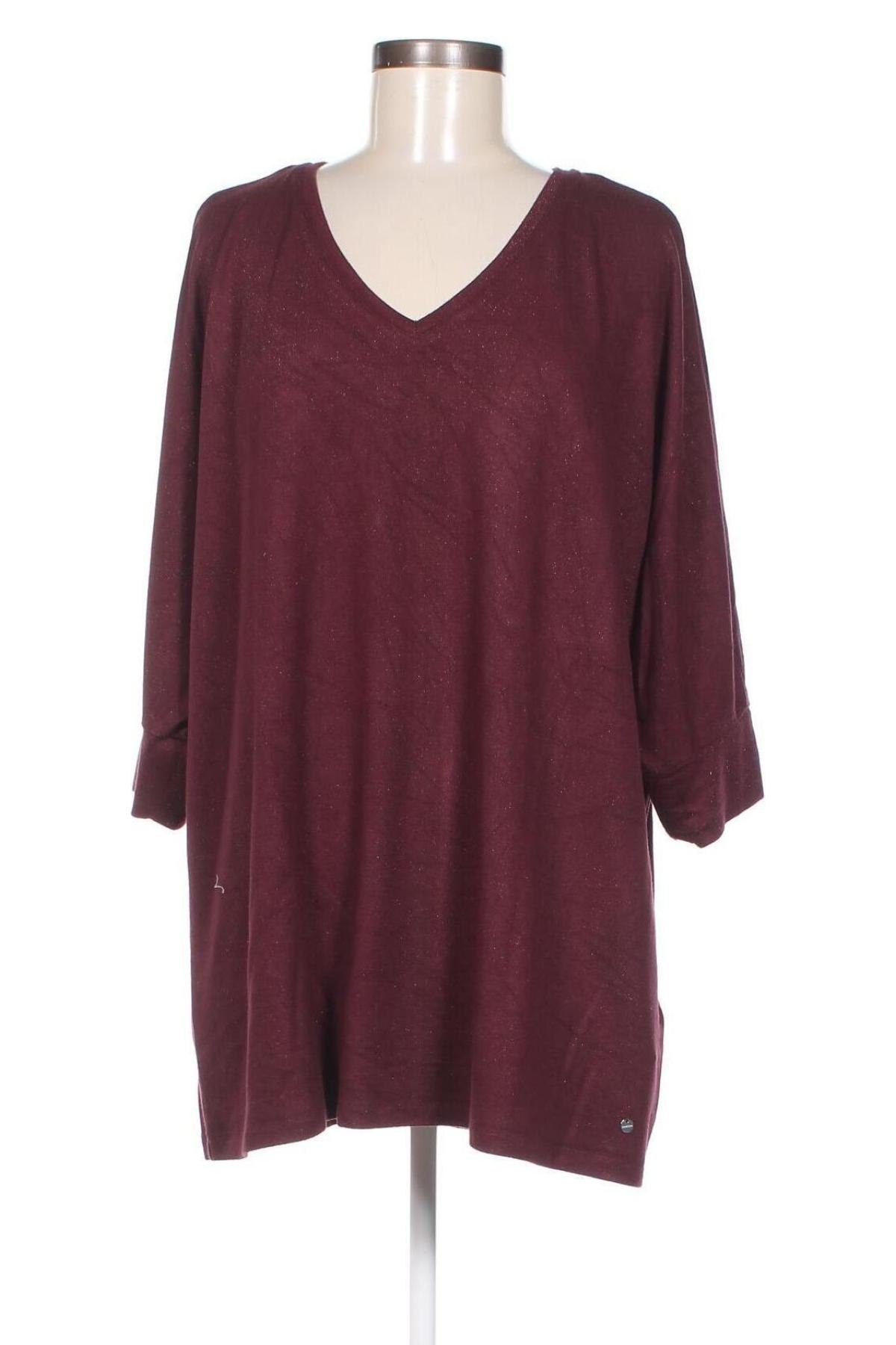 Дамска блуза Samoon, Размер XL, Цвят Червен, Цена 19,94 лв.