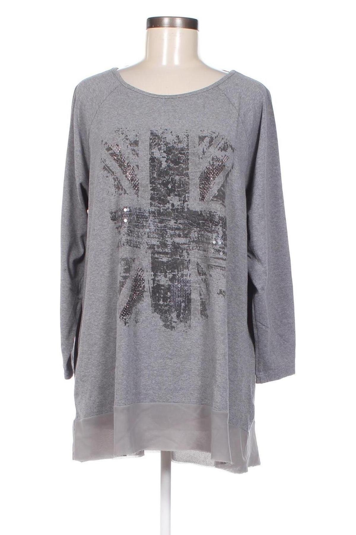 Γυναικεία μπλούζα Samoon By Gerry Weber, Μέγεθος XXL, Χρώμα Γκρί, Τιμή 10,54 €