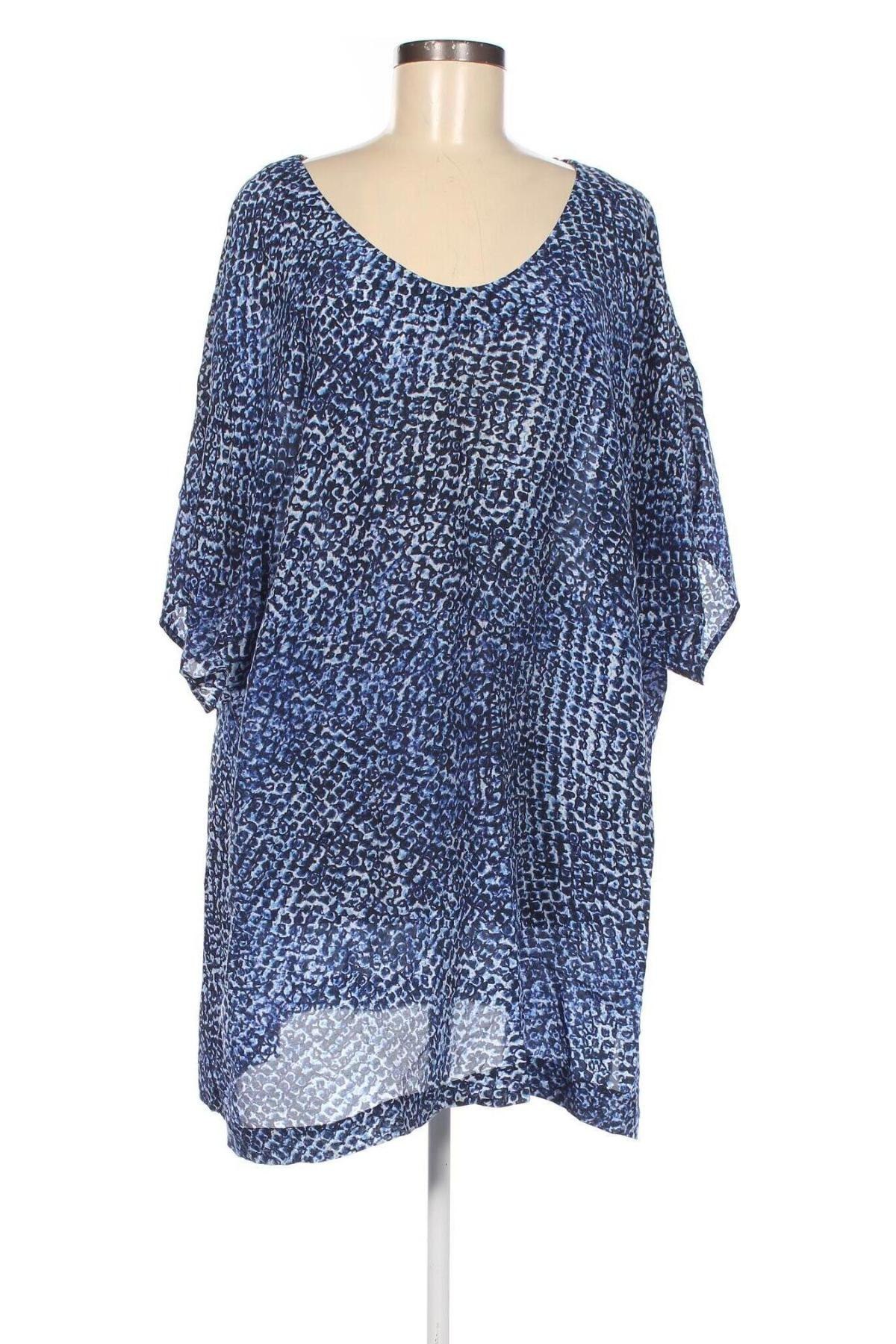 Γυναικεία μπλούζα Selection By Ulla Popken, Μέγεθος 3XL, Χρώμα Μπλέ, Τιμή 10,43 €