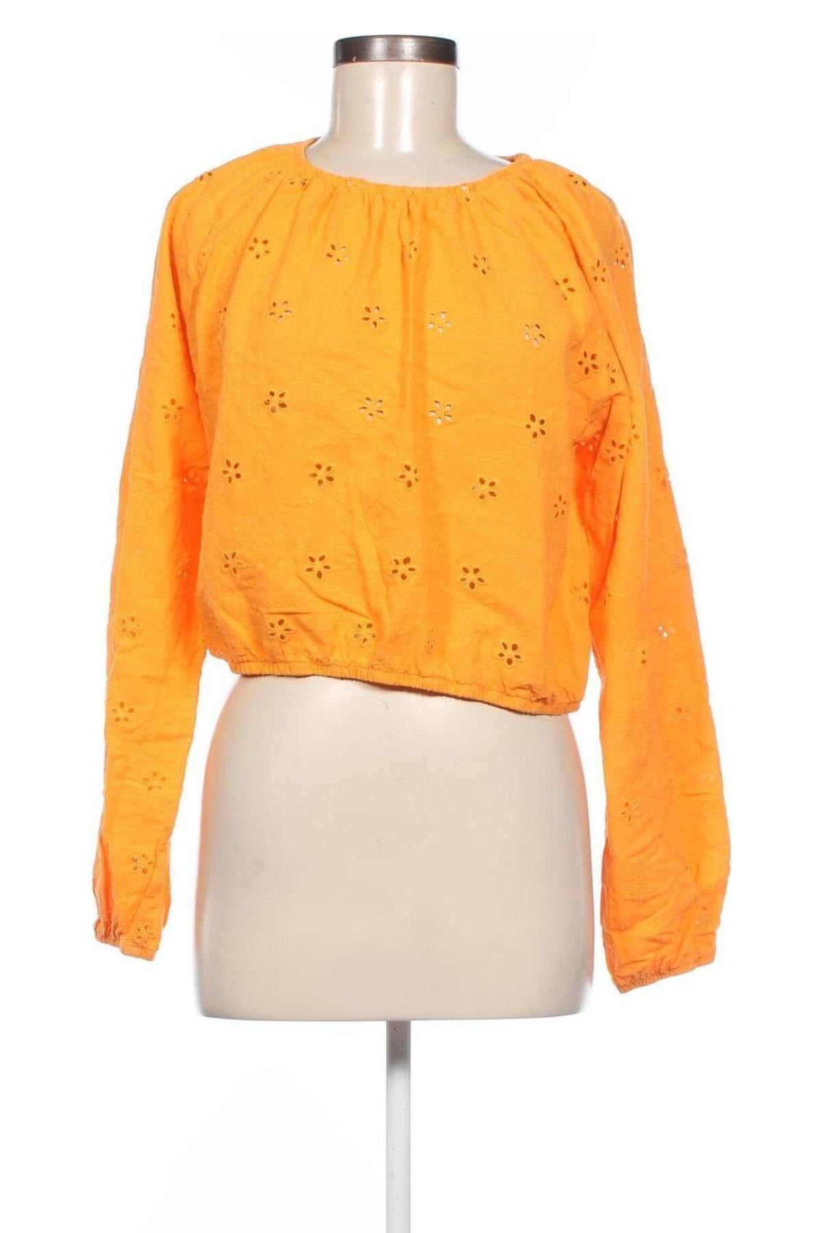 Дамска блуза Sinsay, Размер M, Цвят Оранжев, Цена 9,69 лв.