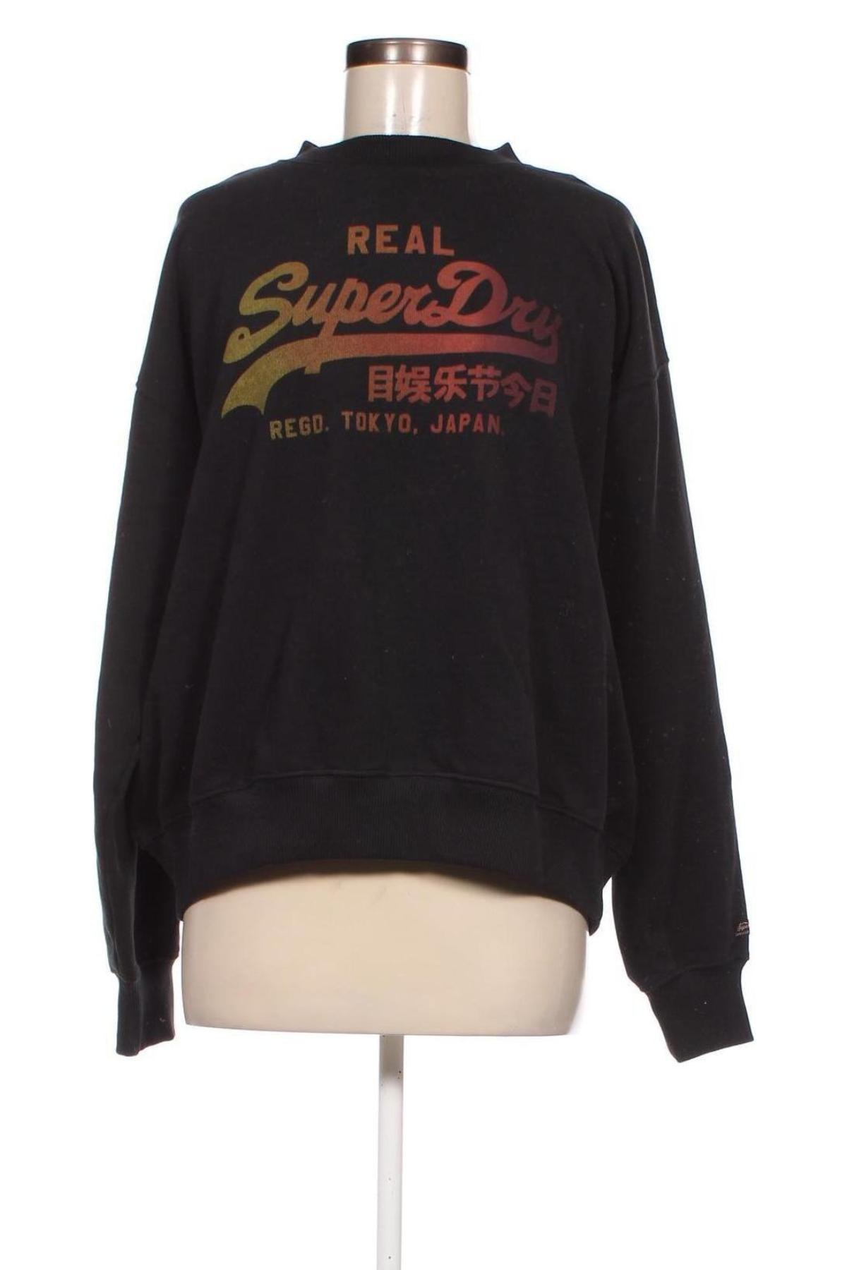 Γυναικεία μπλούζα Superdry, Μέγεθος XL, Χρώμα Μαύρο, Τιμή 16,24 €